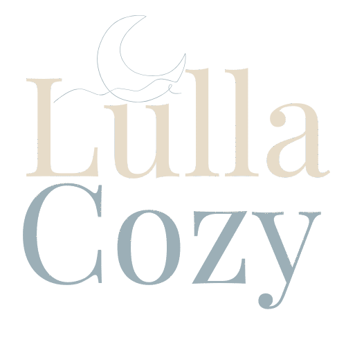 LullaCozy logo — cozy baby sleep brand for soothing sounds and nursery essentials.